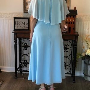 Pale blue mother of the bride dress